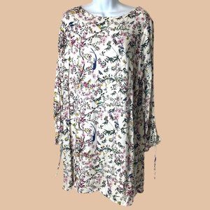 H&M - White Floral - Shift Dress - Size 12